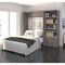 Bestar Cielo Full Murphy Bed and Shelving Unit with Drawers (89W), Bark Grey & White 80892-47 - alternate 4